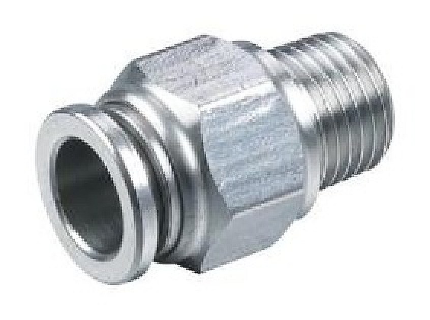 PC — Stainless Steel Push-In Fitting - Straight Male Connector