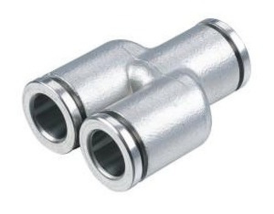 PY — Stainless Steel Push-In Union Y Connector