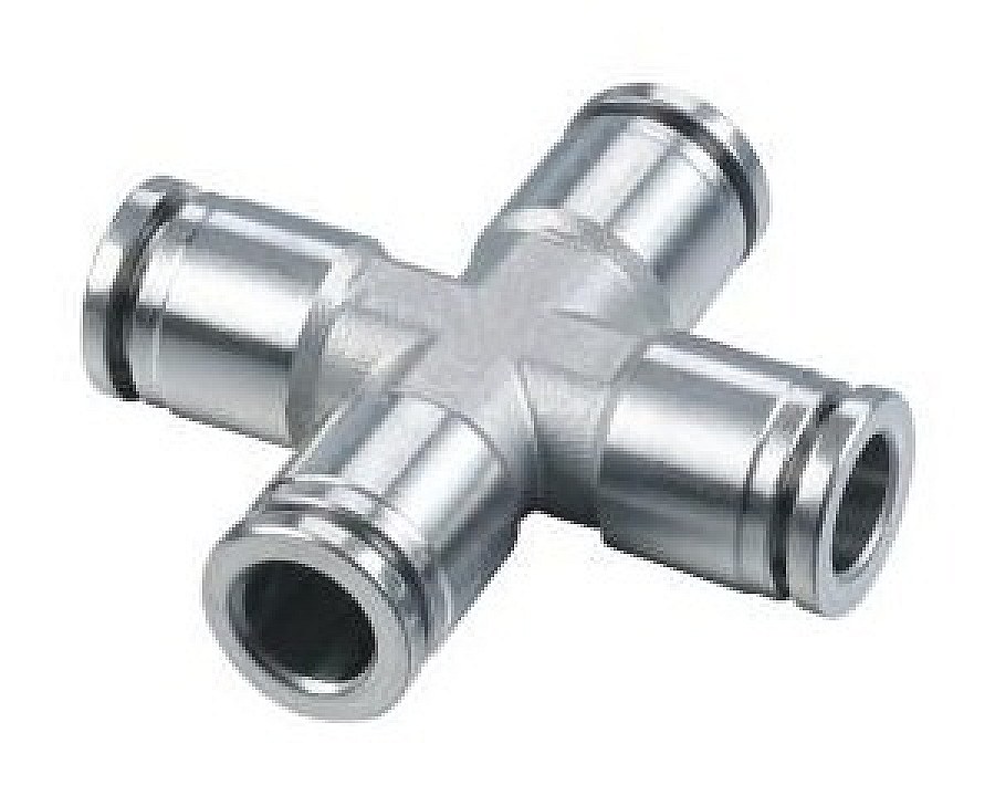 PZA — Stainless Steel Push-In Union Cross